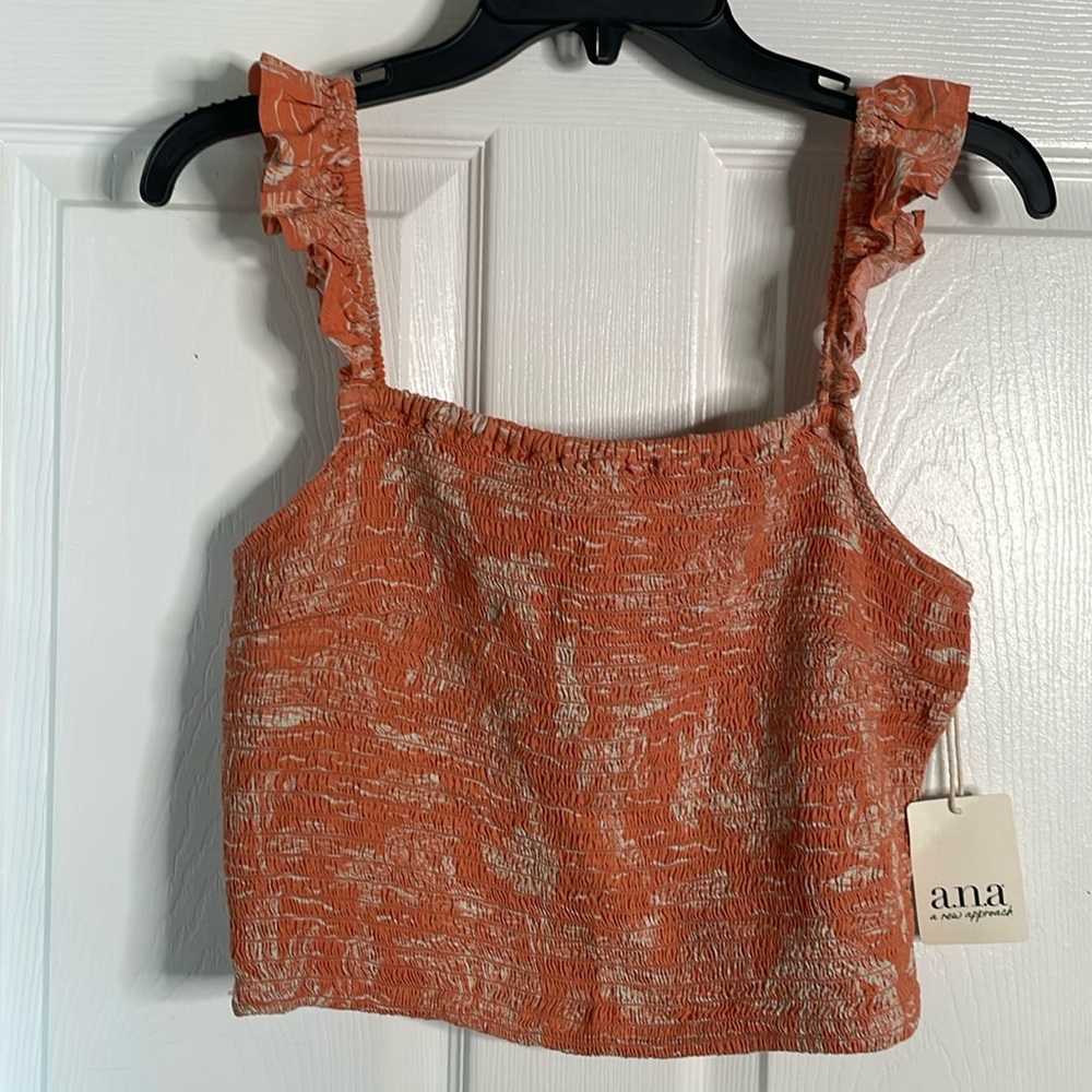 NWT ANA floral tank top crop top